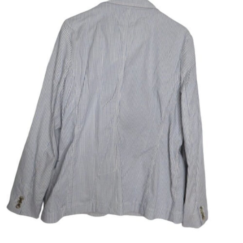 LL Bean unstructured striped blazer‎ - Picture 2 of 6